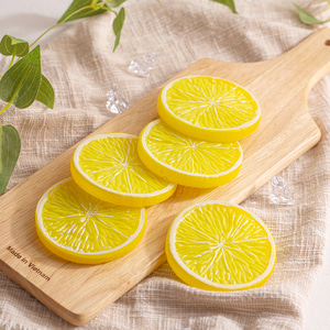 레몬 슬라이스 조각 5P 세트 (대)