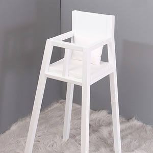 키다리 백일 의자(화이트) -방석, 쿠션 포함
