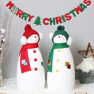 크리스마스 친구 눈사람 2P세트(L-80/80cm)
