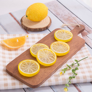 슬라이스 레몬 모형 5P (소)