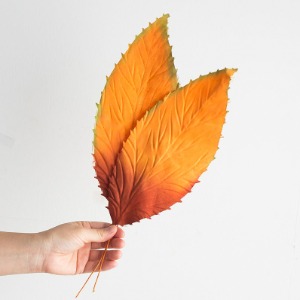 길쭉 단풍 낙엽 2장(30cm)