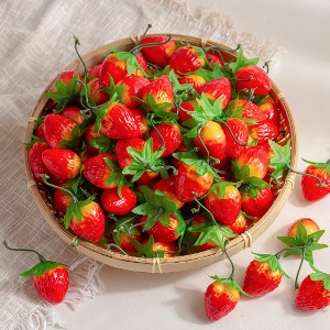 탕후루용 딸기 모형 100개(4cm)